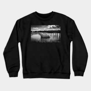 McCormack's Beach Provincial Park in Black & White Crewneck Sweatshirt